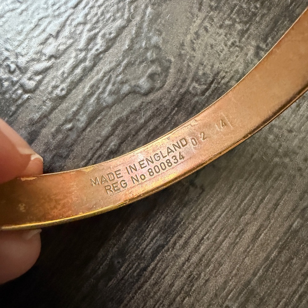 SABONA of London Juniper Gold 9mm Cuff Bracelet Sz 7” - Picture 7 of 11